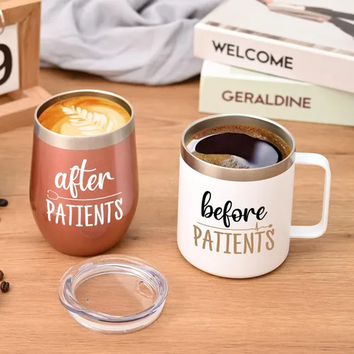 Miniatura 3 de Regalos LiqCool para Enfermeras y Asistentes Dentales - Taza de 12oz y Vaso de Vino para Enfermeras, Médicos, Dentistas y Médicos - Regalo