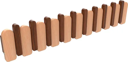 Miniatura 47 de Percheros montados en la pared, ganchos para llaves de piano, colgador de madera maciza natural, tela no tejida, perchas para armario, cocina