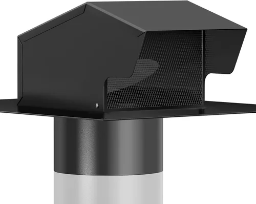 Miniatura 7 de Hon&Guan Tapa de Ventilación para Techo de 4 Pulgadas, Ventilaciones de Techo de Flujo de Aire Mejorado para Casas Herméticas de Acero Galvanizado