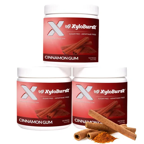 Miniatura 16 de XyloBurst Goma de mascar de xilitol Sin azúcar, sin gluten, apto para dieta cetogénica, sin aspartamo para la salud bucal, menta verde, tarro