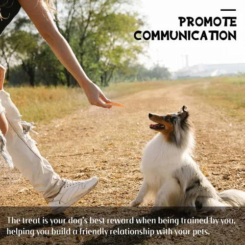 Miniatura 9 de Golosinas masticables para perros, tiras de batata envueltas en pollo, aperitivos para perros sin gluten y granos para recompensas de entrenamiento
