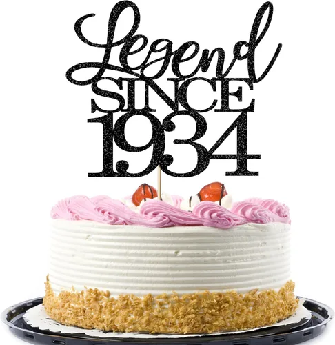 Miniatura 25 de Legend since 1973 - Decoración para pastel de cumpleaños número 53, decoración de pastel de feliz cumpleaños para hombres y mujeres de 53 años
