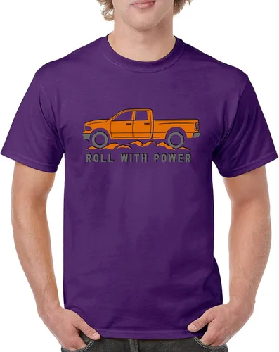 Miniatura 71 de Tee Hunt Camisetas gráficas y camisetas sin mangas para hombre Roll with Power Pickup Truck