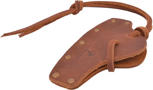 Miniatura 9 de Funda de cuero duradera para hacha, cubierta de cabeza de hacha, protector de hoja de hacha, herramienta de camping Marrón