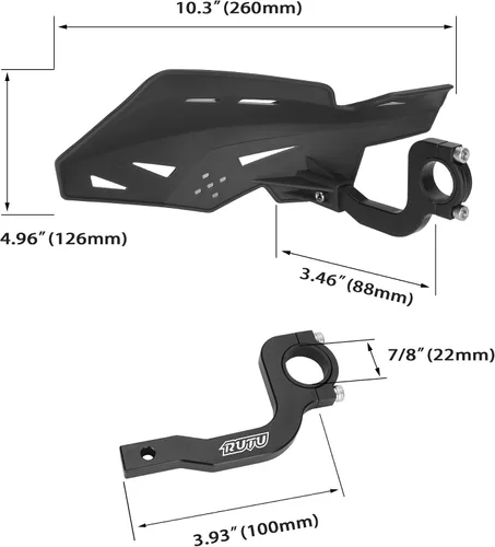 Miniatura 2 de Protectores de mano para cuatrimoto de 7/8 de pulgada, 0.866 in, para Sur Ron ATV Pit Bike Off Road Motocross Enduro MX Motocycle Bicicleta