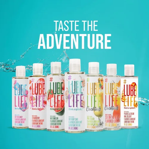 Miniatura 5 de Lube Life - Lubricante personal a base de agua, sabor a pastel de cumpleaños, para hombres, mujeres y parejas, sin azúcar añadido, 8 onzas líquidas