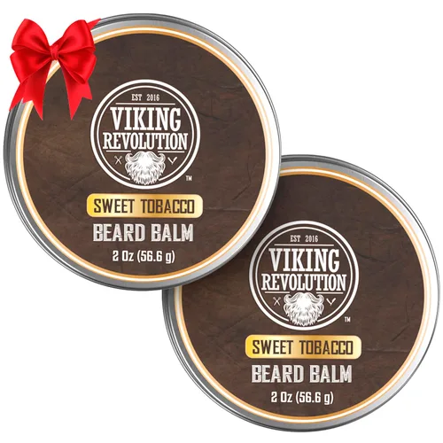 Miniatura 29 de Viking Revolution Bálsamo para barba de cedro y pino, mantequilla con aceite de argán, suavizante e hidratante para hombres, cera para barbas