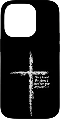 Miniatura 17 de Cross I Know The Plans Verse Bible Jesus God - Funda de regalo cristiana para iPhone 17