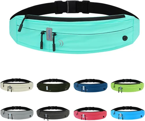 Miniatura 16 de WATERFLY Riñonera para correr con cinturón de carrera: Corredor Maratón Jogging Riñonera Deportiva Ejercicio Ejercicio Fitness Soporte para Teléfono
