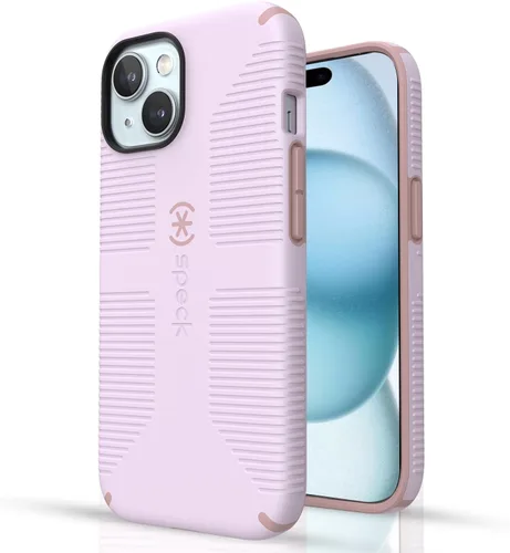 Miniatura 19 de Speck Funda MagSafe para iPhone 15 Pro Max - Protección contra caídas y para la cámara, agarre seguro de tacto suave, compatible con carga Lila