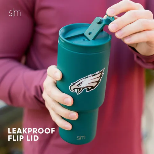 Miniatura 4 de Simple Modern - Vaso de 30 oz con tapa abatible y tapa con pajita Arizona Cardinals