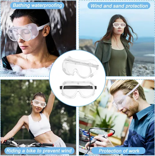 Miniatura 7 de ElevateTech Protector de pestañas y cejas, protector de gafas de ducha, paquete de 2 protectores de ojos ajustables para la cara y la ducha Blanco