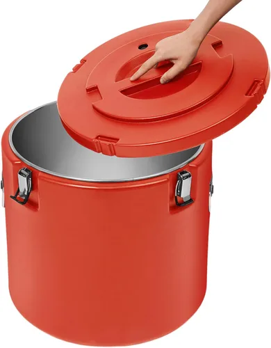 Miniatura 8 de Calentador de alimentos comercial, 13 recipientes de sopa aislados, enfriadores de sopa aislados para alimentos calientes o fríos, 50L 304