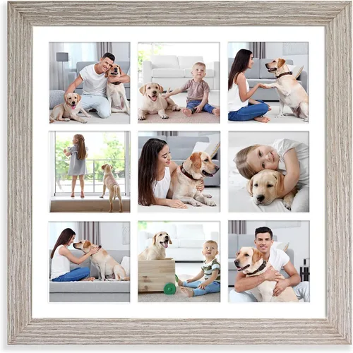 Miniatura 19 de YK artwood Impresiones en lienzo personalizadas con tus fotos, marco personalizado de 8 x 8 pulgadas, marco moderno de madera negra con tu foto