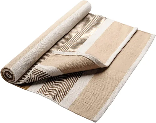 Miniatura 5 de Hugger Mugger Alfombra de yoga de algodón, absorbente, tejido apretado, Ashtanga y alfombra de yoga caliente, ayuda con manos y pies resbaladizos
