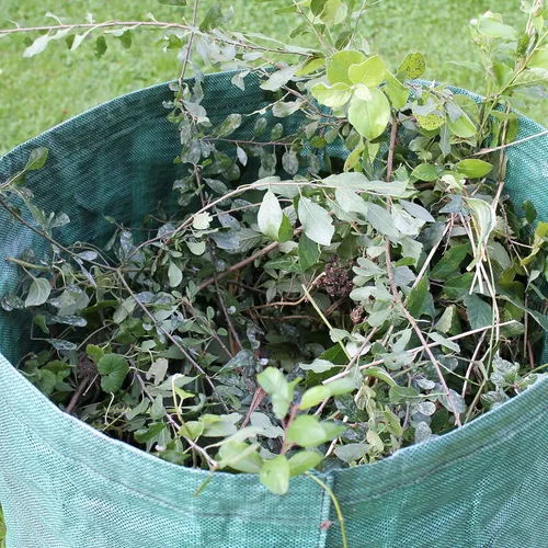 Miniatura 3 de GardenMate Paquete de 3 Bolsas de Residuos de Jardín Reutilizables de 80 Galones (H33, D26 pulgadas) - Bolsas de Residuos de Patio