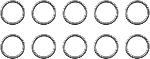 US Stainless 10 piezas de acero inoxidable 316 anillo redondo soldado 1/8 pulgadas x 1 3/8 pulgadas (0.118 in x 1.378 in ID) grado marino