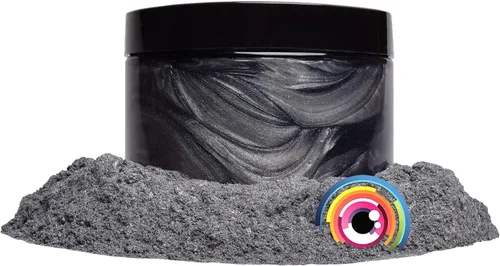 Miniatura 4 de Eye Candy Pigments - Polvo de mica gris de alta calidad, color gris fósil (1.76 oz), para epoxi, resina, jabón, pintura, carpintería, vertido
