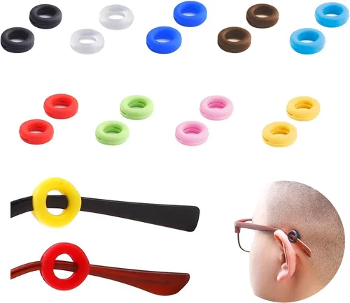 Miniatura 12 de SooGree Agarre de silicona para gafas, retenedor de manga con punta de patilla, retenedores antideslizantes para gafas para niños y adultos