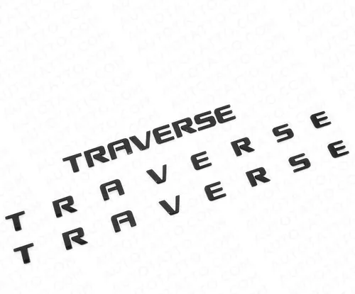 Miniatura 8 de Juego de 3 calcomanías de repuesto para puerta delantera y portón elevable, placa de identificación 3D con logotipo, para el exterior de Traverse