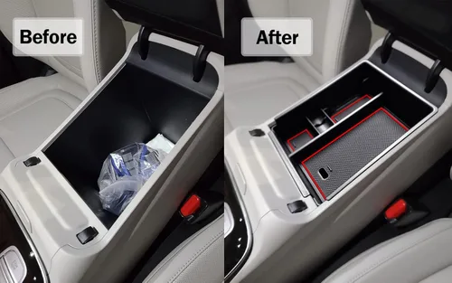 Miniatura 2 de Organizador de Consola Central TACOBRO Compatible con Hyundai 2022-2024 Tucson Plug-in Hybrid/Hybrid todos los acabados y Tucson Gas Limited y Santa