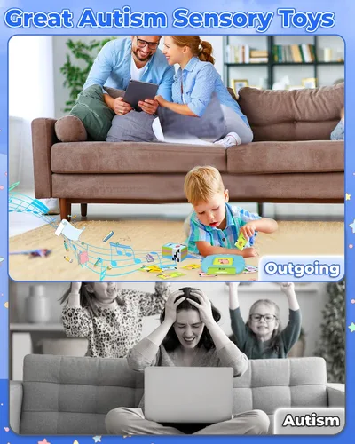 Miniatura 6 de KOKODI Juguetes para niños de 2, 3, 4, 5 años, juguete de terapia del habla, tarjeta flash parlante 224 palabras visuales, juguetes sensoriales