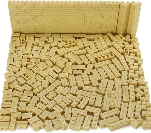 Miniatura 13 de Juego de ladrillos de perfil de mampostería a granel de 260 piezas de bloques de construcción para pared de construcción de casas, piezas MOC