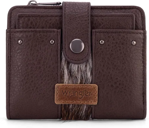 Miniatura 19 de Montana West X Wrangler billetera para mujer, billetera pequeña de dos caras para mujer, billetera para mujeres, billetera para tarjetas de crédito