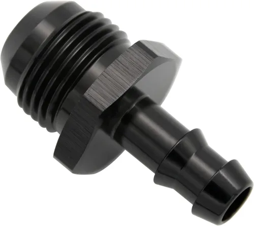 Miniatura 7 de Negro recto aluminio 4AN macho Flare a 1/4 "(6.3mm) Barb Push Hose Barb Fitting Adapter