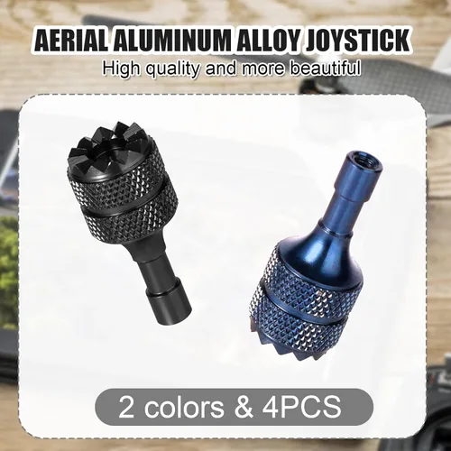 Miniatura 3 de 3 Pro/4 Pro Control Sticks, 4 joysticks desmontables de aleación de aluminio para DJI Mini 3/Mini 3 Pro/Mini 4 Pro/Air 3/Mavic 3 Pro RC y RC 2 negro