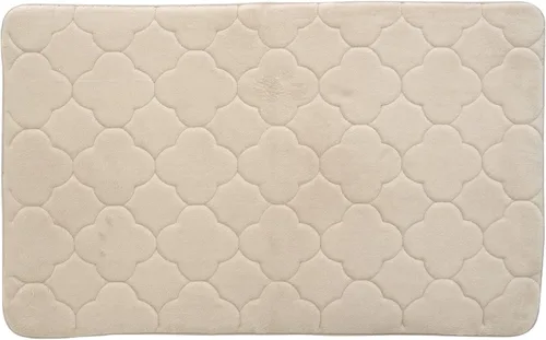Miniatura 20 de Tapete de baño de espuma viscoelástica bordada con tecnología Water Shield, 17 x 24 pulgadas, angora