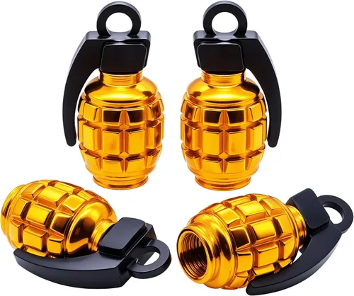 Miniatura 55 de 6 tapas de válvula de neumático, cubiertas universales de válvula de neumático de aleación de aluminio para automóviles, camiones, SUV, Rojo