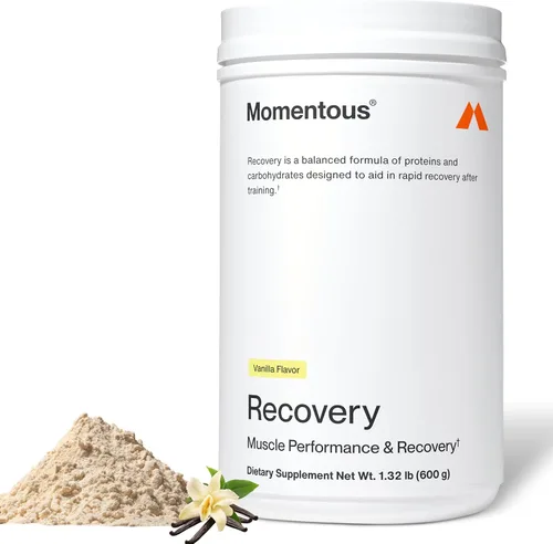 Miniatura 9 de Momentous Recovery Proteína de suero de vacas alimentadas a pasto en polvo - 20 g de proteína aislada de suero post-entrenamiento - Certificado NSF