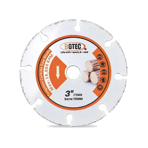 Miniatura 32 de BGTEC Hoja turbo de granito de diamante, disco de corte de 3 pulgadas/2.953 in para hormigón, hormigón reforzado, piedras artificiales duras
