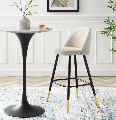 Miniatura 8 de Modway Taburetes de comedor tapizados de tela Cordial en Azure - Juego de 2