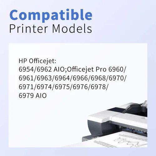 Miniatura 3 de myCartridge Cartucho de tinta remanufacturado de repuesto para HP 902XL para usar con Officejet Pro 6978 6968 6958 6950 6960 6970 6975