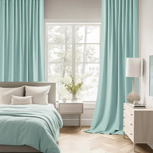 Miniatura 2 de MIULEE Cortinas opacas con pestaña trasera de 63 pulgadas de largo, juego de 2 paneles para sala de estar, dormitorio, privacidad, bolsillo