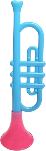 Miniatura 8 de Trompetas de plástico coloridas (13 pulgadas) juguetes musicales para niños, instrumentos para hacer ruido para fiestas y eventos, recuerdos