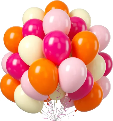 Miniatura 17 de FEYG - Juego de arco de globos, 50 globos de color azul, amarillo y blanco. Globos de látex para cumpleaños, bodas, baby shower, compromiso, Azul