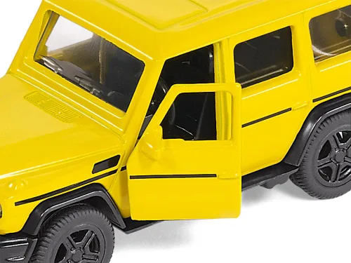 Miniatura 2 de Siku 2350, Mercedes-AMG G65, 1:50, Metal/Plástico, Amarillo, Neumáticos intercambiables