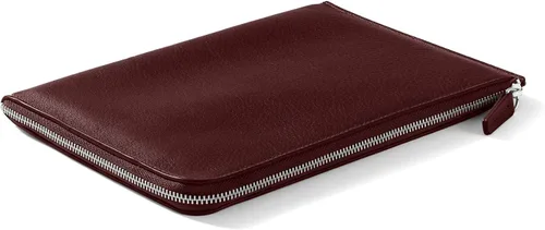 Miniatura 2 de Leatherology Cartera de viaje con cremallera delgada burdeos