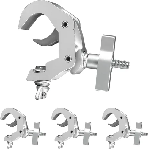 Miniatura 11 de 2 paquetes de abrazaderas para accesorios de iluminación de escenario, abrazadera C de iluminación, abrazadera de poste de luz Dj, soporte colgante