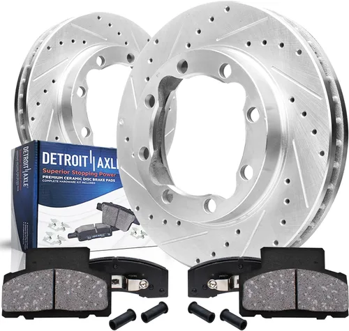 Miniatura 27 de Detroit Axle - Kit de freno delantero para Mercedes-Benz C350e GLC300 2016-2018, E300 2017, E350 2020-2022, frenos de disco perforados y ranurados