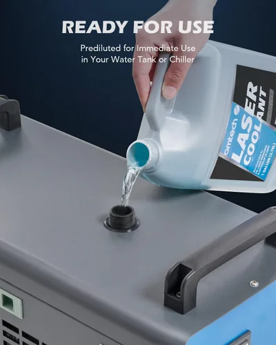Miniatura 5 de OMTech Refrigerante de CO2 para Láser, Líquido Refrigerante No Conductivo, Fluido de Transferencia de Calor para Grabador Láser, Enfriador de Agua