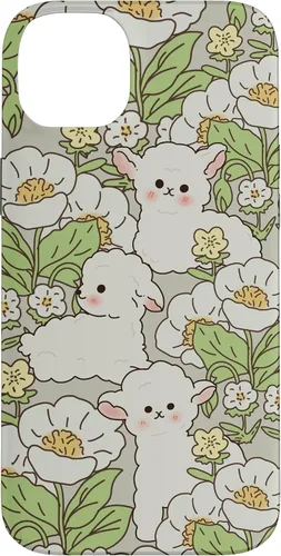 Miniatura 14 de Funda para iPhone 11 Pro Max con diseño de margaritas y cordero, flores de granjero