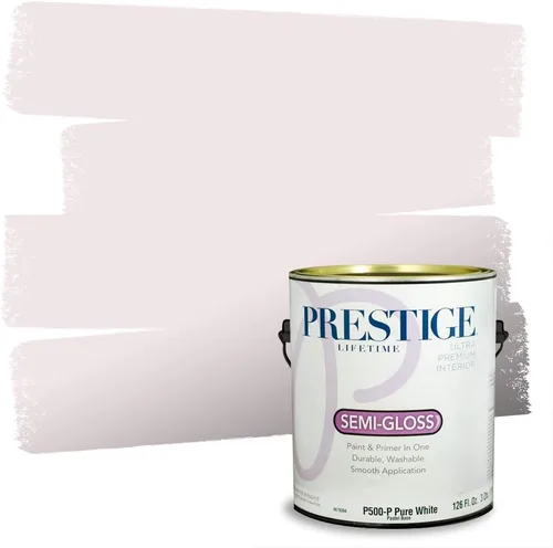 Miniatura 35 de PRESTIGE Pinturas de pintura interior e imprimación en uno, 1 galón, plano, combinación comparable de Sherwin Williams* Kimono Violet*