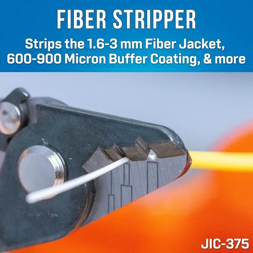 Miniatura 3 de Jonard Tools Kit de limpieza y preparación del conector de fibra óptica TK-184 con VFL, cuchilla de fibra, pelador de fibra y toallitas de fibra