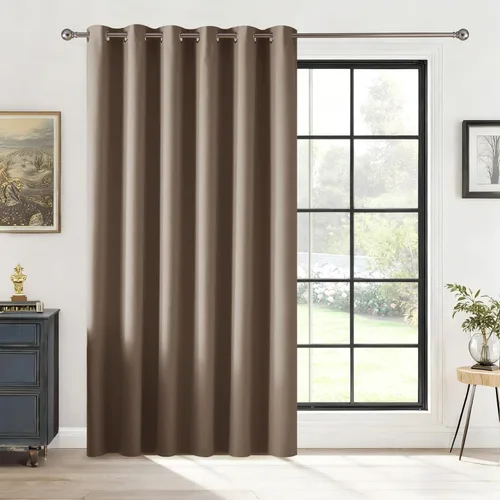 Miniatura 69 de RYB HOME - Cortinas extra largas con bloqueo de luz, persianas opacas insonorizadas para privacidad para cine en casa, oficina, fondo de patio, sala