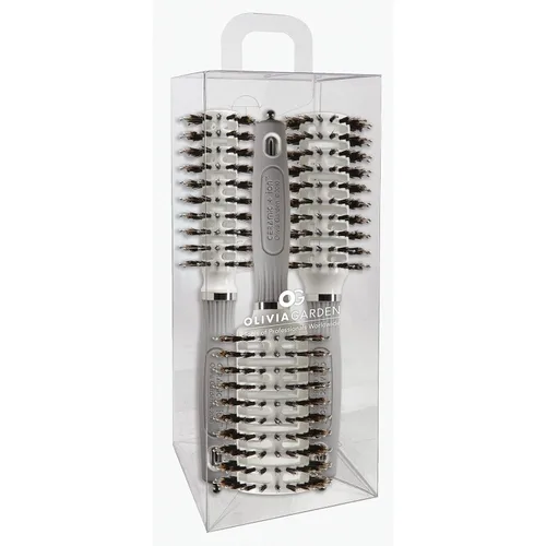 Miniatura 8 de Olivia Garden Cerámica + Ion Turbo Vent Combo Cepillo de pelo (cerdas iónicas y 100% de jabalí)
