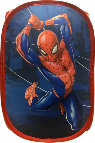 Miniatura 2 de Jay Franco Marvel Spiderman Web Sling Pop Up Cesta de lavandería - Cesta/Bolsa de lavandería de malla con asas duraderas, 22" x 14" Vengadores